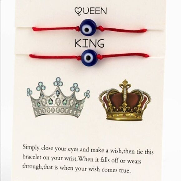 Love Eye Nazar Protection Care Bracelets 2 Red - Picture 2 of 6